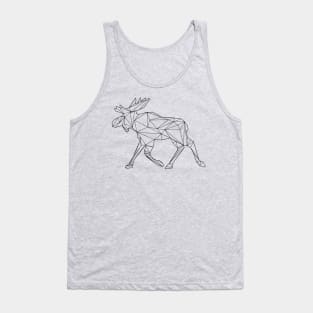 Moose or Elk in low poly style Tank Top